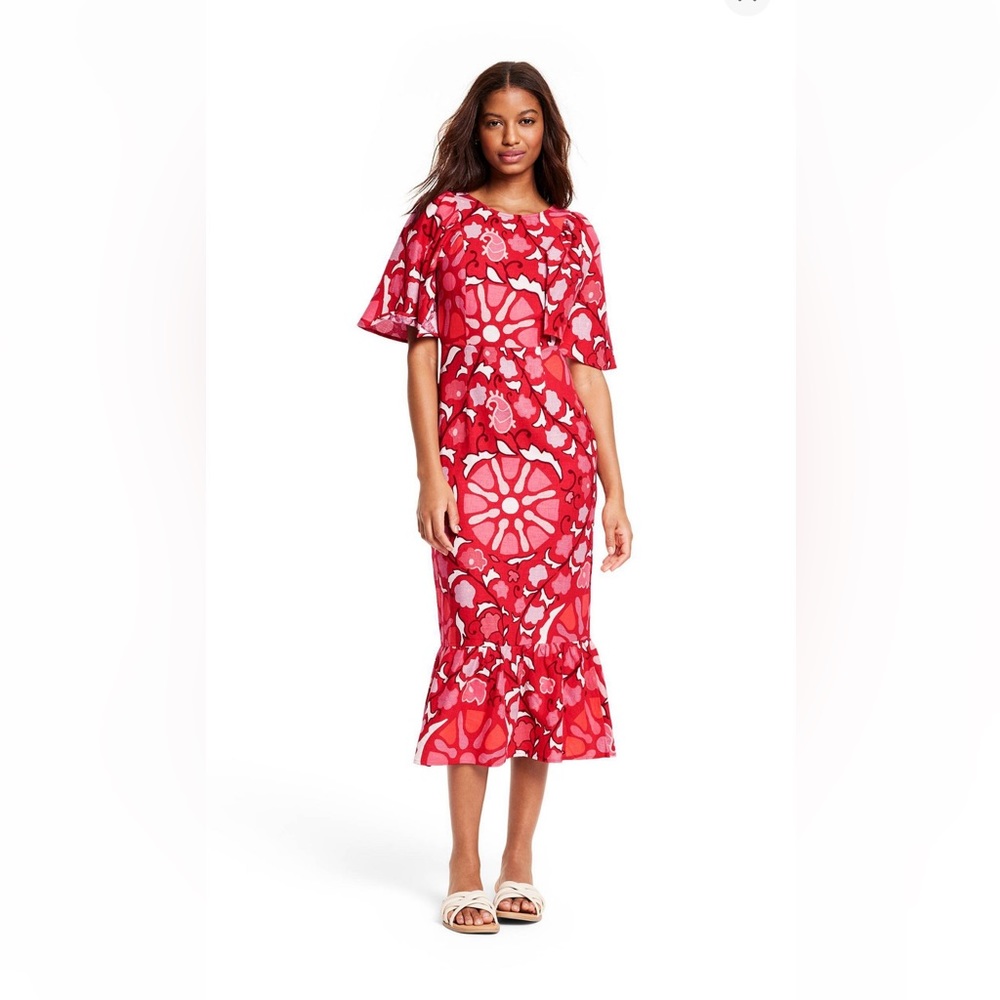Rhode x Target pink linen dress